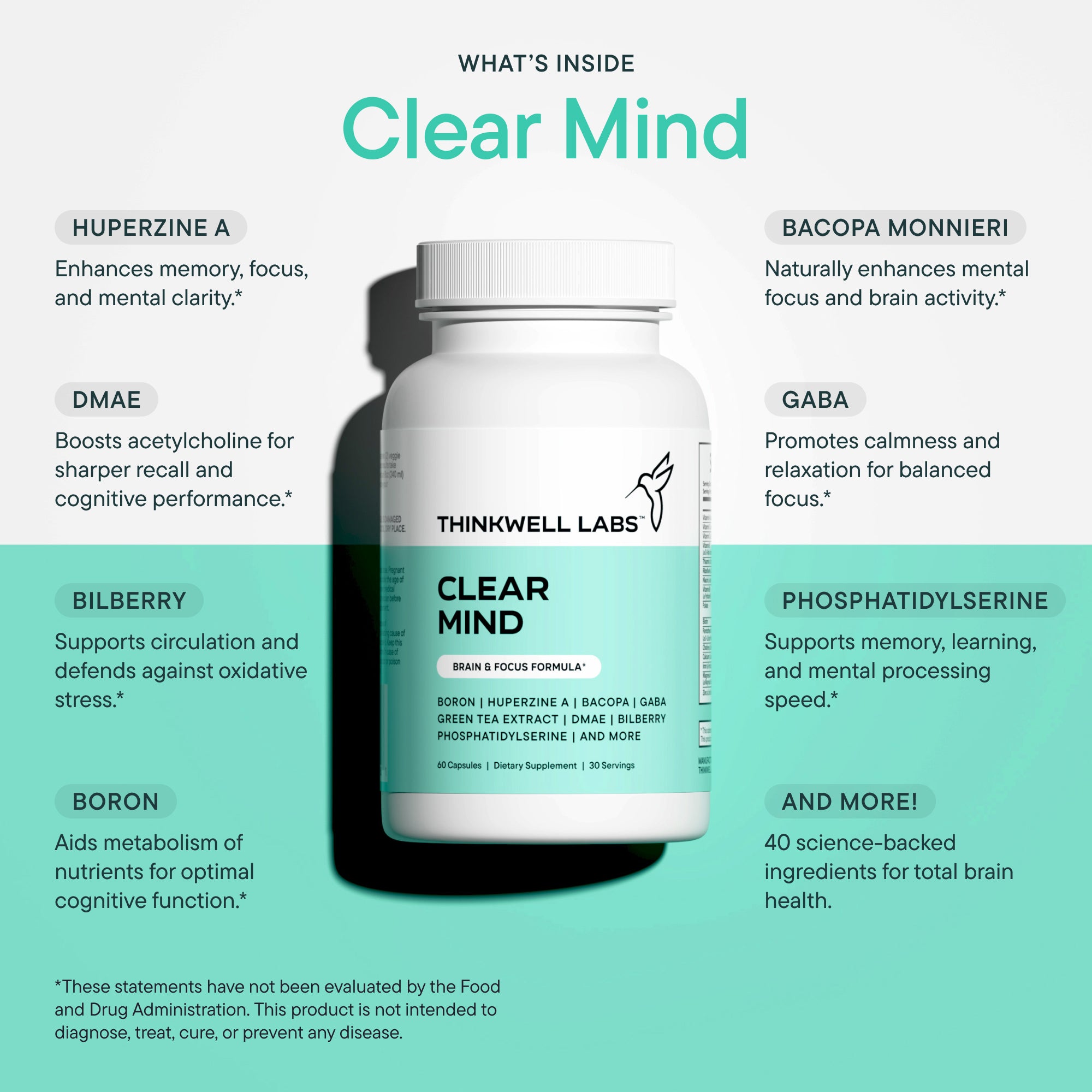 Clear Mind - Brain & Focus Formula